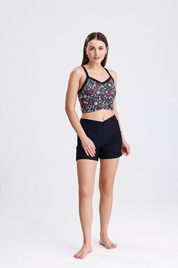 Kadin Şort Ve Büstiyerli Mayo / Tam Kalıp (Kalıplar revize edilmiştir) - 6