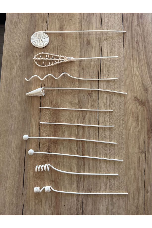 10 Adet Rattan Dekoratif Şık Koku Çubuğu Difüzör Çubuk Aromaterapi Dağıtıcı - 5