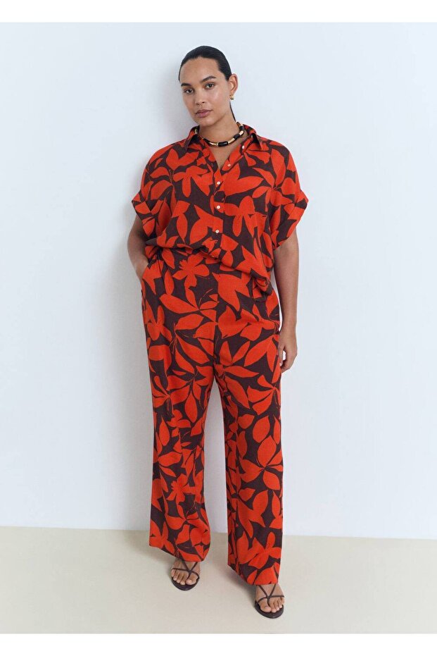 Çiçekli pantolon - 6