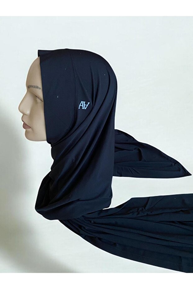 شال رياضي سادة Ort501 - أسود 41260