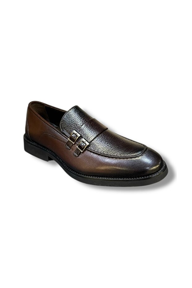 Marco Branchini 926204 -M Men's Eva Sole Genuine Leather Comfortable Belted Modern Classic Loafer Shoes