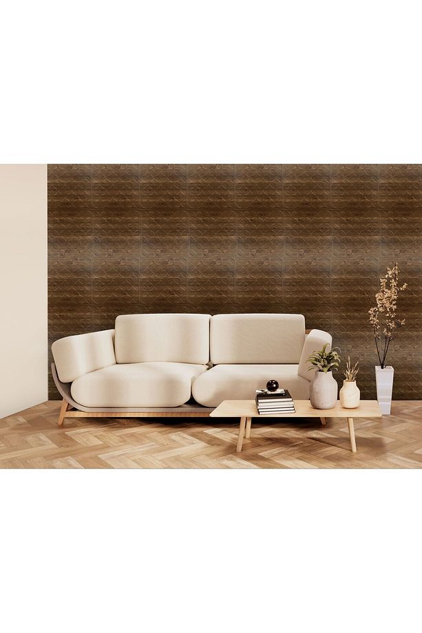 Kendinden Yapışkanlı 3d Kabartmalı Antik Retro Desen Pvc Duvar Panel 41x41 Cm/ 6 Adet /1 M² - 5