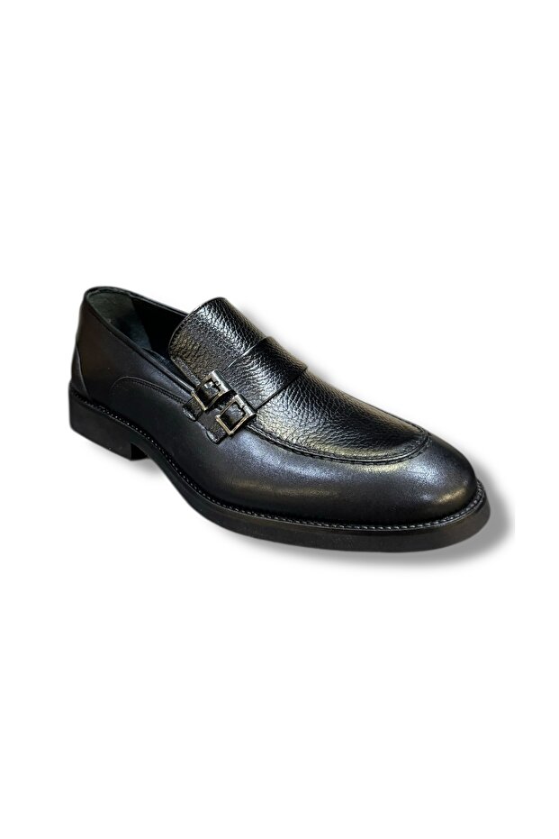 Marco Branchini 926204 -M Men's Eva Sole Genuine Leather Comfortable Belted Modern Classic Loafer Shoes
