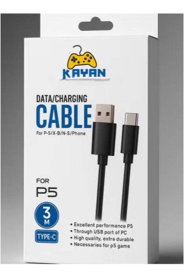 كابل شحن Kayan Dtata لهاتف P-5 XBOX N-S بطول 3 أمتار