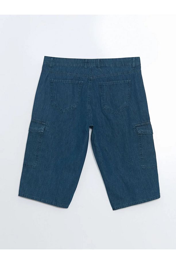 LCW Jeans Yeşil Standart Kalıp Erkek Jean Şort - 2