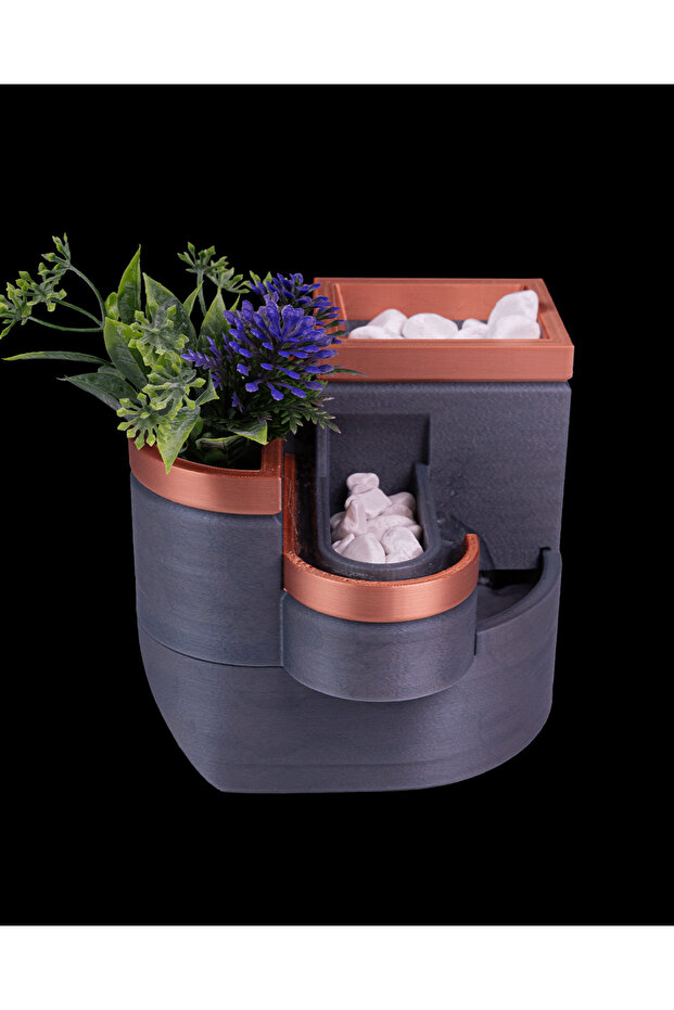 MODERN ÇİÇEKLİ MASAÜSTÜ ŞELALE - 3