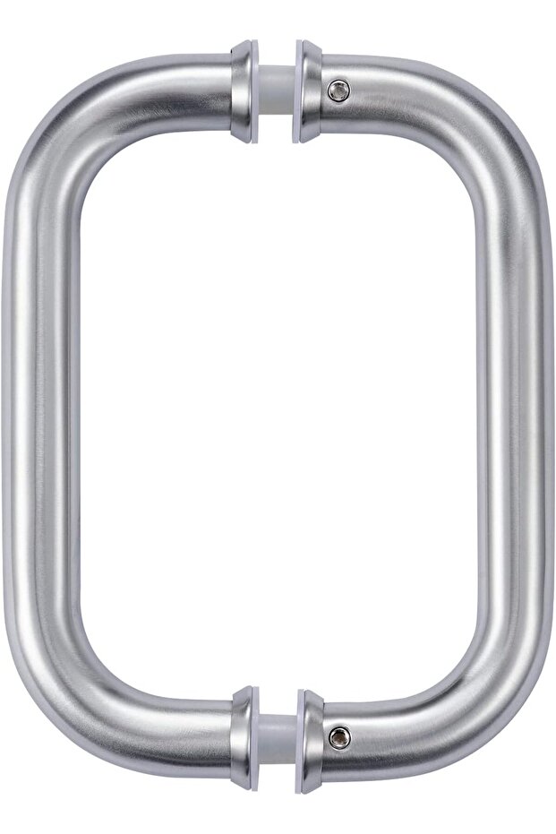 Ranbo C-Shaped 6" Back-to-Back Frameless Glass Shower Door Push Pull Handle