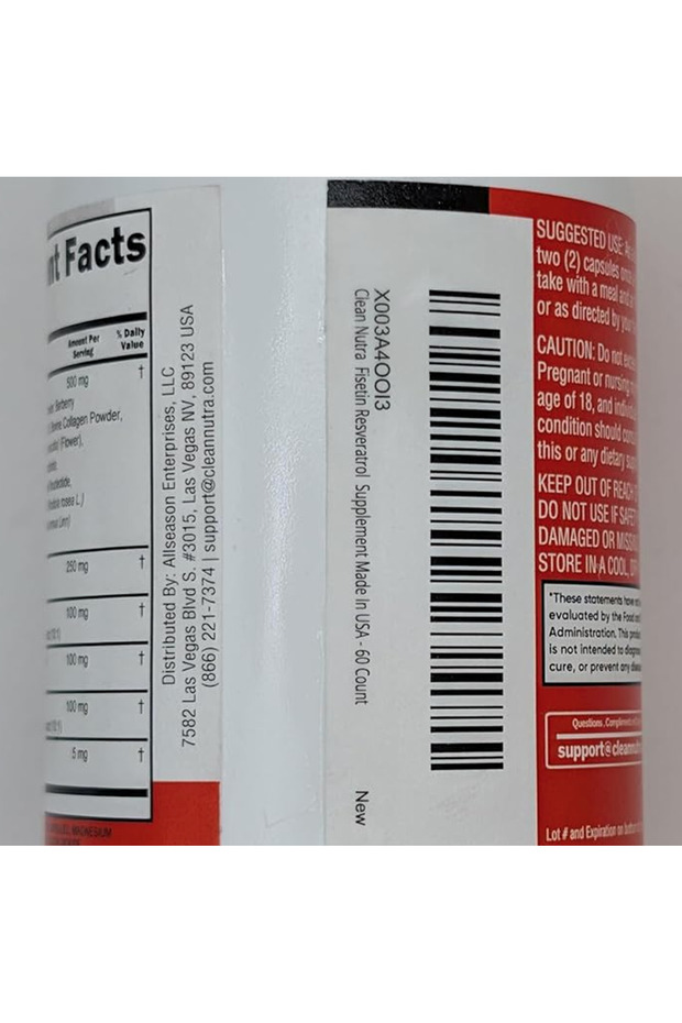 Fisetin Quercetin Resveratrol with Spermidine Wheat Germ Extract - Berberine, - 4