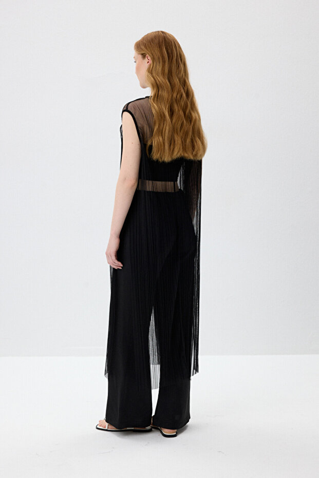 فستان تول أسود تكميلي - 7