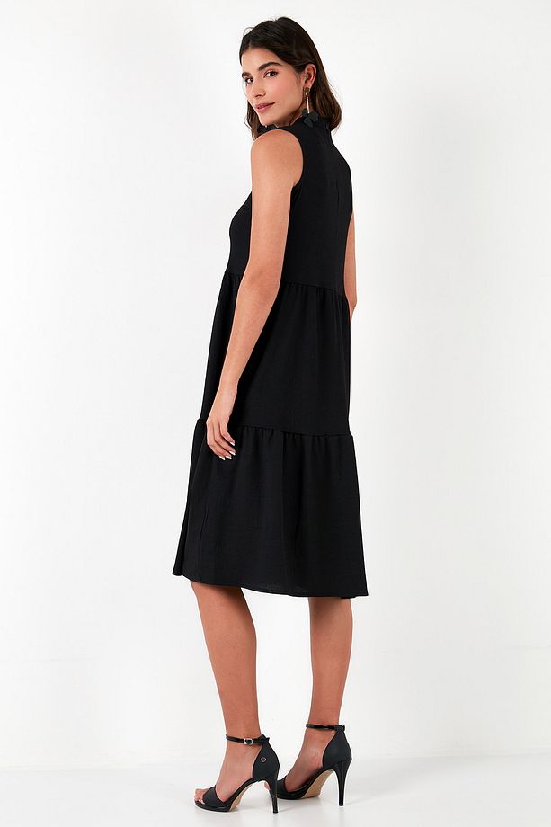 Regular Fit Kolsuz Midi Elbise ELBİSE 5869008 - 6