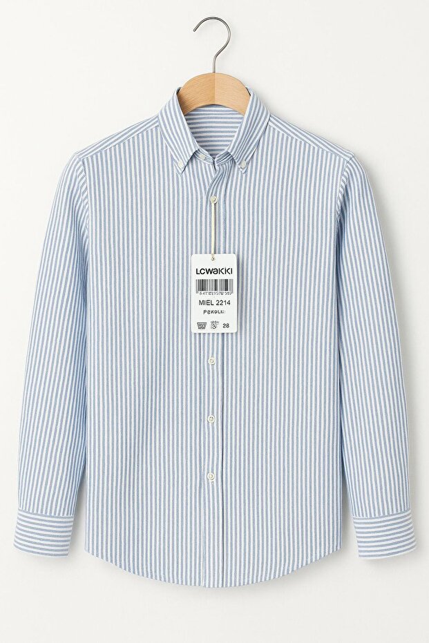 100% Cotton Comfortable Fit Men's Striped Sports and Classic Shirt