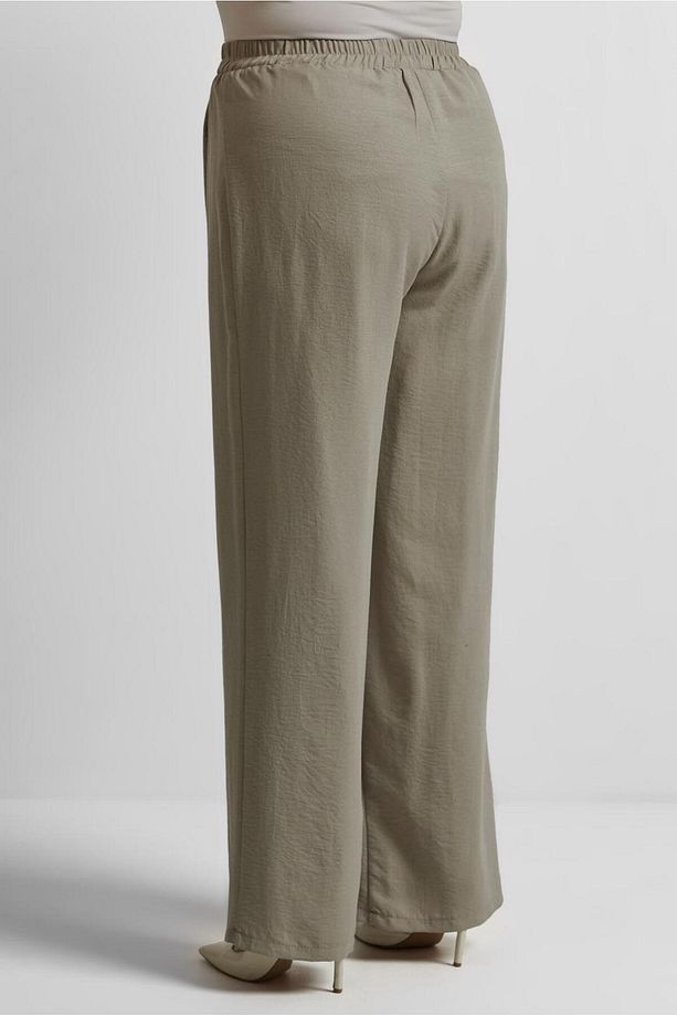 GENİŞ PAÇA BÜYÜK BEDEN PANTOLON 70861 - 3