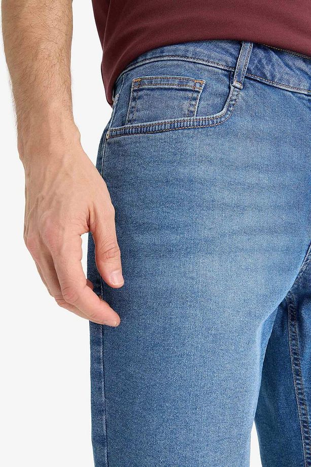 Regular Fit Jean Bermuda Şort E5983AX25SM - 6