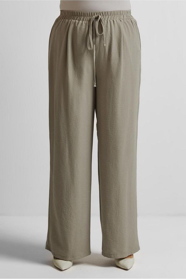 GENİŞ PAÇA BÜYÜK BEDEN PANTOLON 70861 - 1