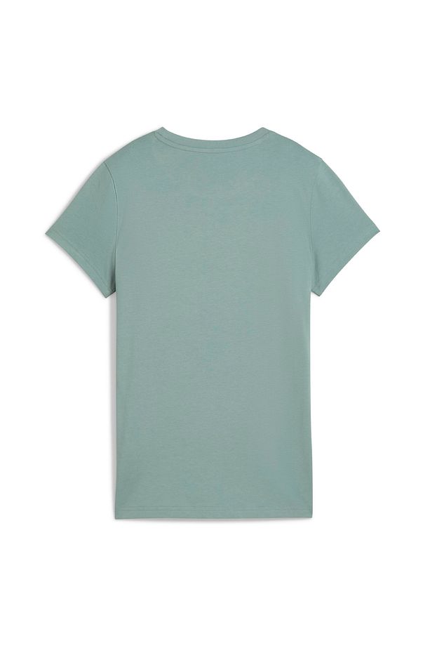Puma 68498230 SCRIPT Tee Yeşil Yuvarlak Yaka Regular Fit Düz Kadın T-Shirt - 5