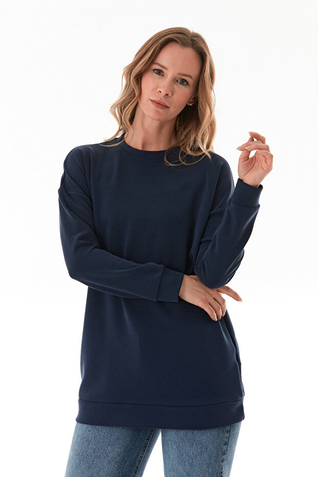 Basic Bisiklet Yaka Modal Tunik - 1