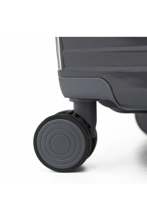 Unbreakable Hardshell PP Luggage Set with 8 Wheels Thick Shell Multi Layer PP 3 Pieces Set, - 4