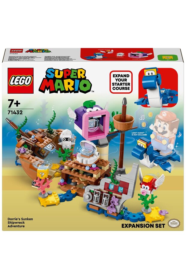 Super Mario Dorries Sunken Shipwreck Adventure Expansion Set 71432 500 Pieces