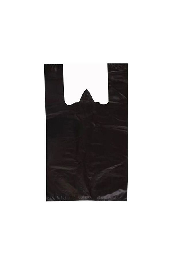 Siyah kalın büyük boy 1 kg atlet hışır poşet - 1