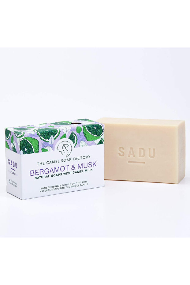 Factory Natural Soap – Sadu Collection soap bar with Bergamot and Musk - 140g