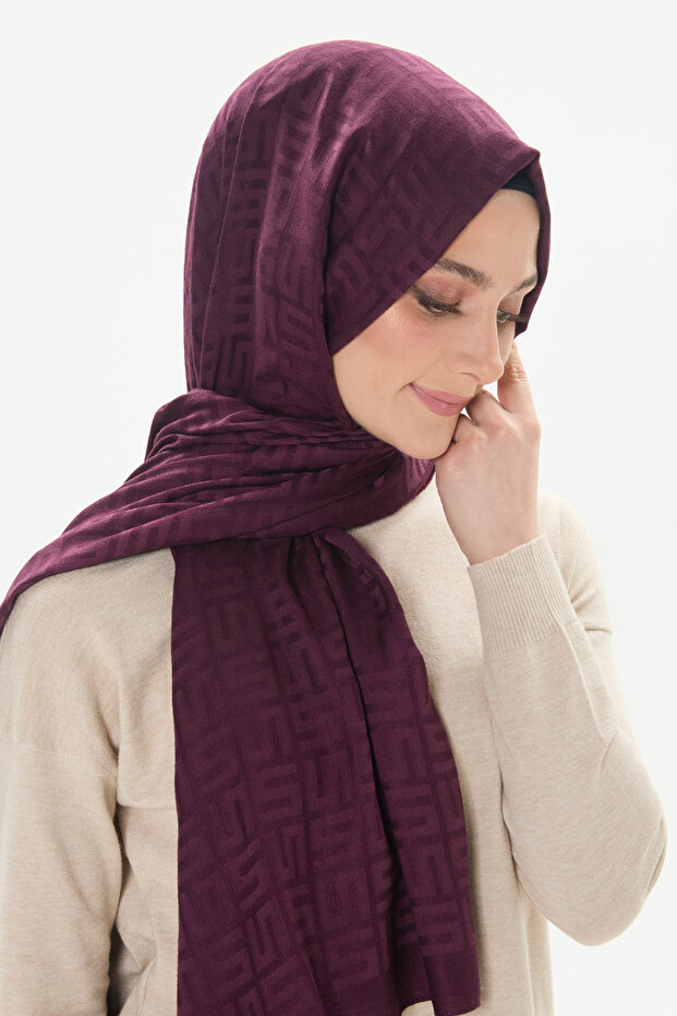 Dört S Logolu Yün Şal - 1