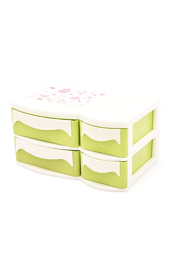 منظم ادوات مائدة 4 ادراج بلاستيك - 1