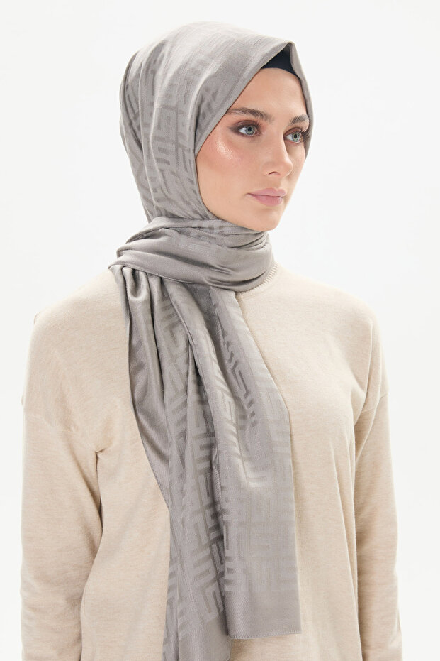 Dört S Logolu Yün Şal - 1