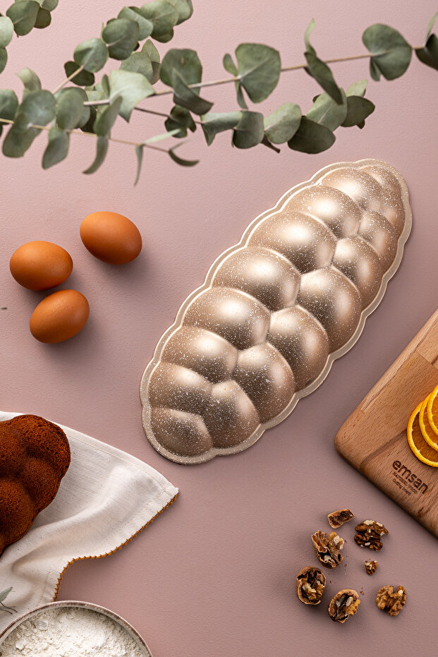 Pandispanya Kek Kalıbı Light Gold - 3