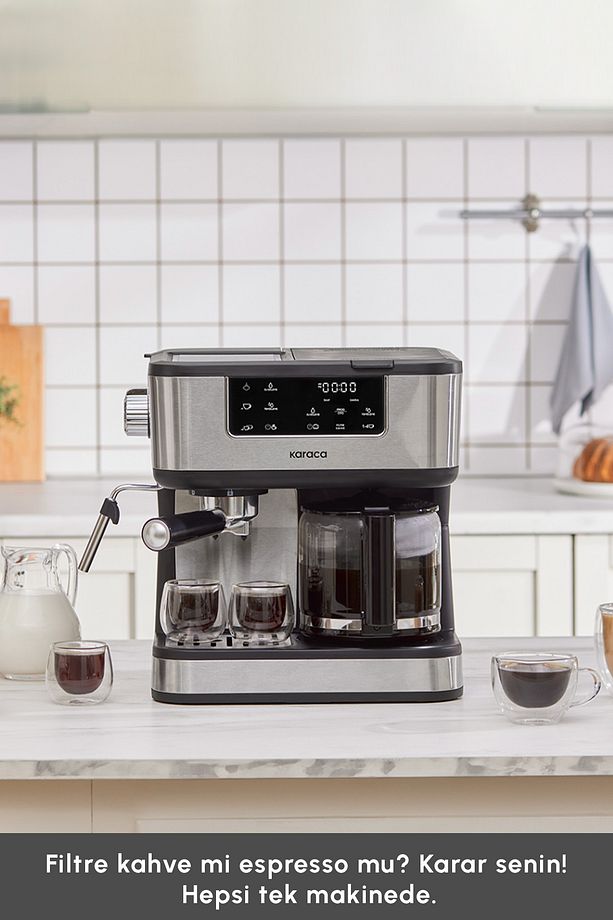 Coffee Art 2 in 1 Espresso ve Filtre Kahve Makinesi 1,5 L 1800 W - 3