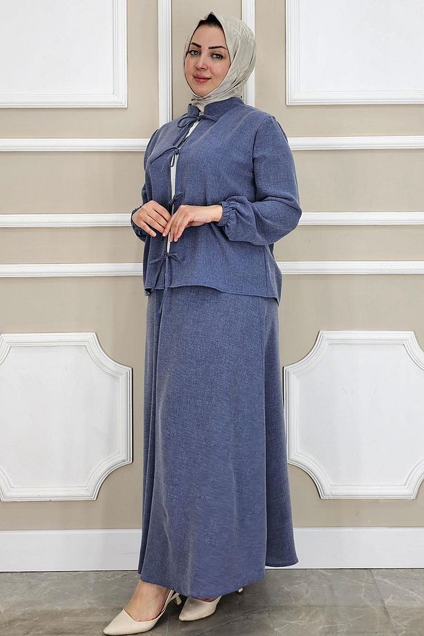 KADIN ÖNÜ BAĞCIKLI TESETTÜR 3 LÜ TAKIM - 3