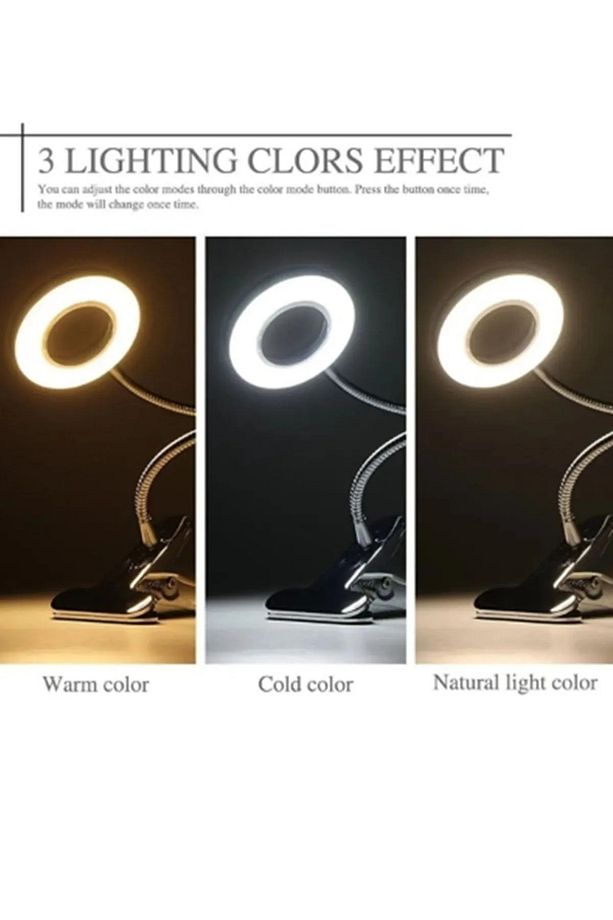 9 Mod Led Çok Fonksiyonlu Akrobat Masa Lambası Şiddeti Ayarlanabilir 3 Farklı Işık Rengi Usb - 2