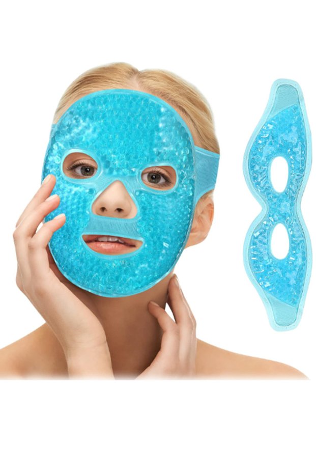 Cooling Gel Face & Eye Mask – Cold Compress for Puffiness, Dark Circles, Headaches & Skin Care