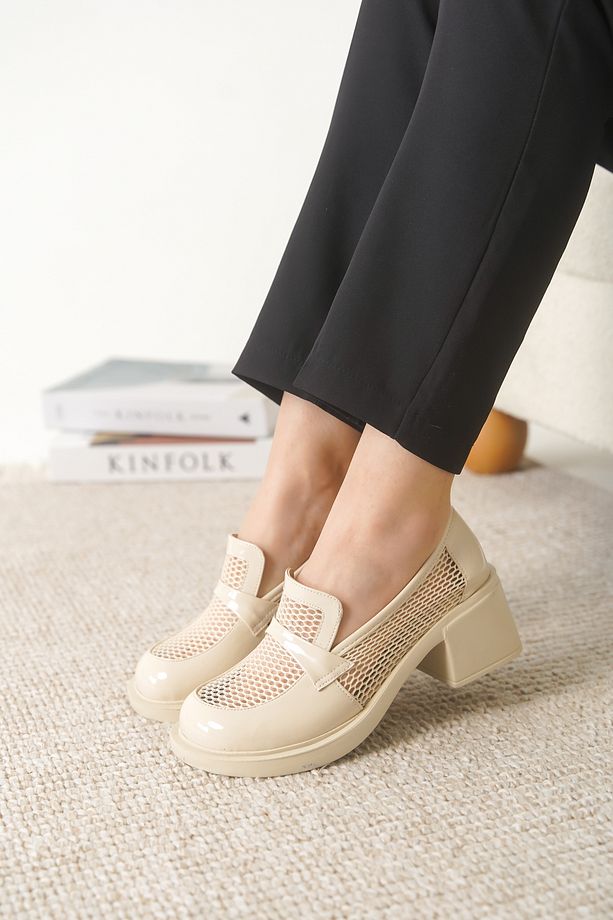 İNT 7222 FİLELİ KALIN TOPUKLU LOAFER - 2