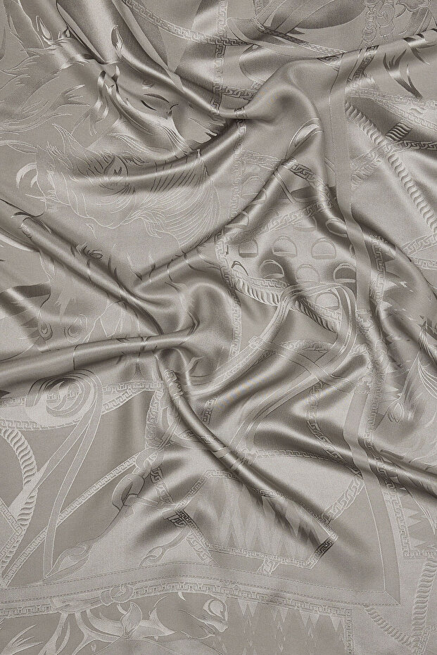 GRİ JAKARLI  ŞAL - 2