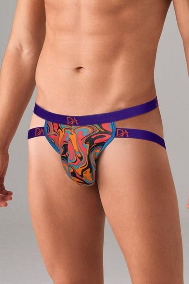 Erkek Fantezi Ebru Desenli Jockstrap String - 1