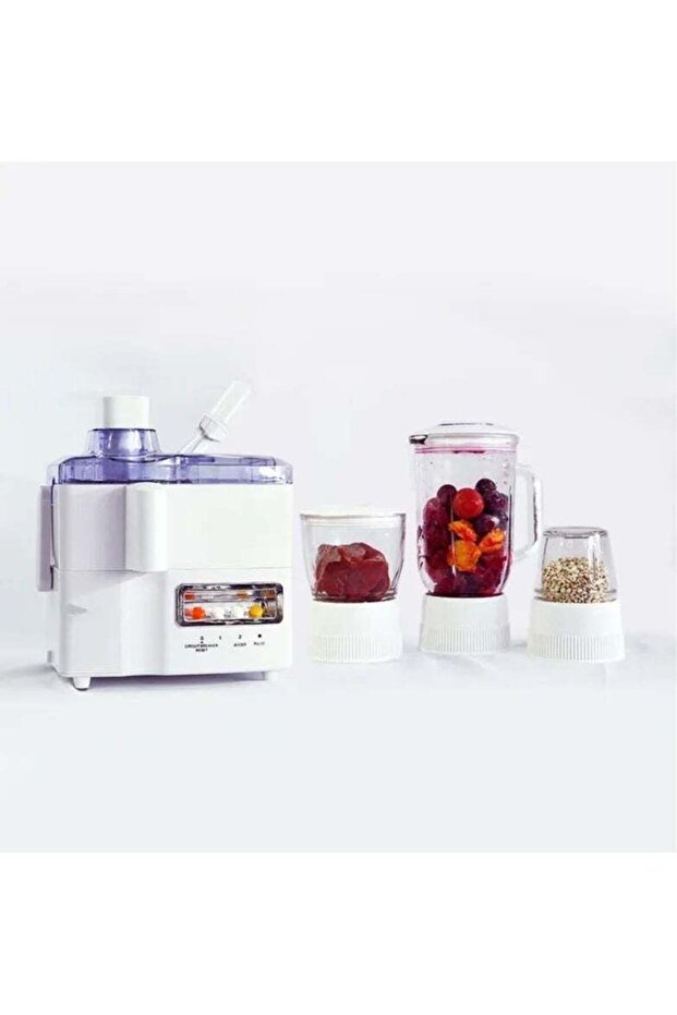 A Multi-Purpose 4-In-1 Food Processor Consisting Of A Blender, Grinder, Juicer And Chopper, With - 2