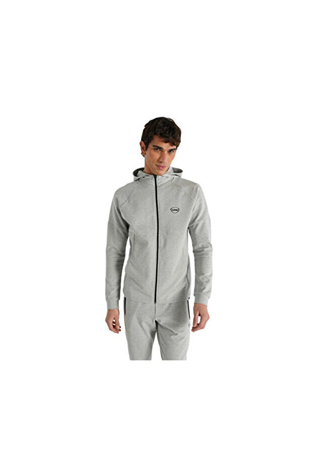 Inter Zip Hoodie Men's Casual Jacket 921257-2006 Gray