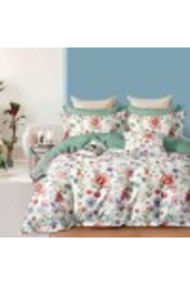 Double bed linen with spring flowers pattern - 2