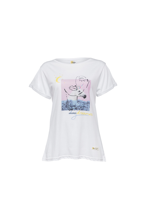 Faces Dreamer Womens Crew Neck T-Shirt