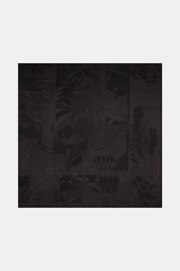 SİYAH JAKARLI  ŞAL - 1