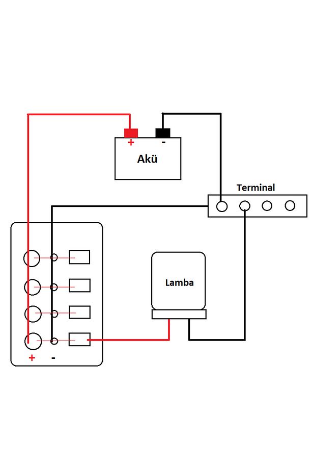Tekne Switch Panel Kontrol Paneli Dikey Model 5 Anahtar Sealux 80 X 145 Mm - 3