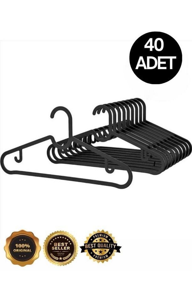 40 Adet Elbise Askısı ,Etek Askısı, Pantolon Askısı, Bluz Askısı 40 Adet. - 1