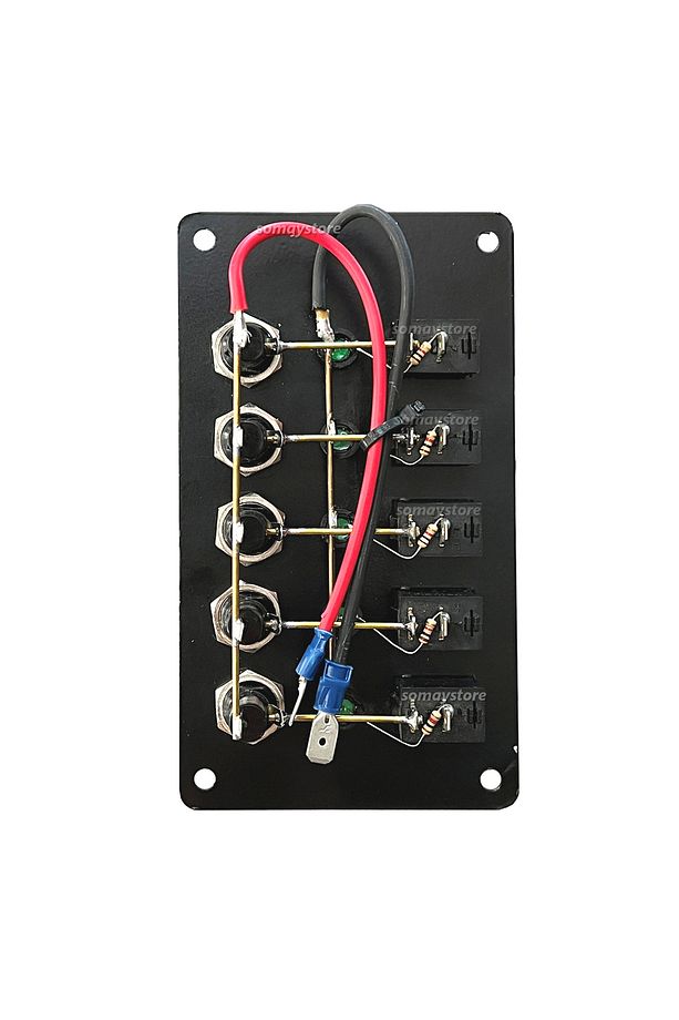 Tekne Switch Panel Kontrol Paneli Dikey Model 5 Anahtar Sealux 80 X 145 Mm - 2