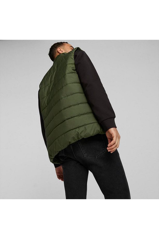 Essentials Hooded Erkek Haki Yelek - 4