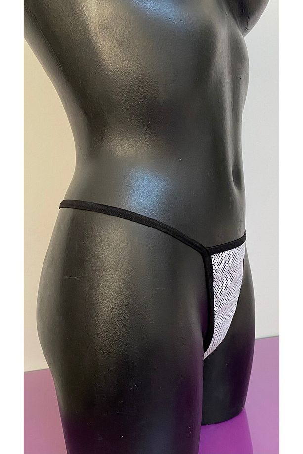 String Tanga Külot Tül ve Mikro Kumaştan Tasarlanmış Şık Model - 5