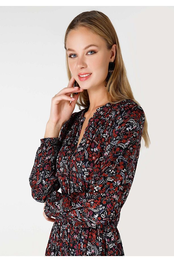 Regular Fit Kadın Çok Renkli Elbise - 4