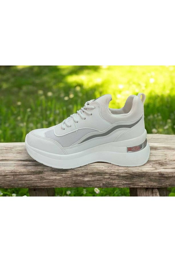 KADIN ORTOPEDİK DOLGU TABANLI ANORAK ANATOMİK TABAN SNEAKER - 3