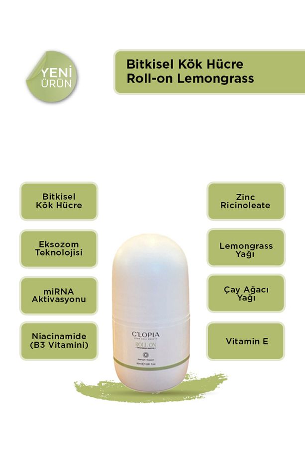 Beyazlatıcı Etkili Ter Kokusu Önleyici Bitkisel Kök Hücre Roll-on Set Limon Otu Itır - 3