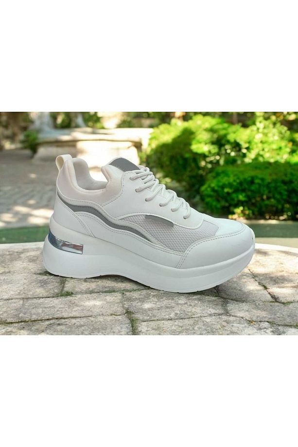 KADIN ORTOPEDİK DOLGU TABANLI ANORAK ANATOMİK TABAN SNEAKER - 2