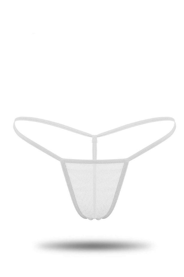 String Tanga Külot Tül ve Mikro Kumaştan Tasarlanmış Şık Model - 4